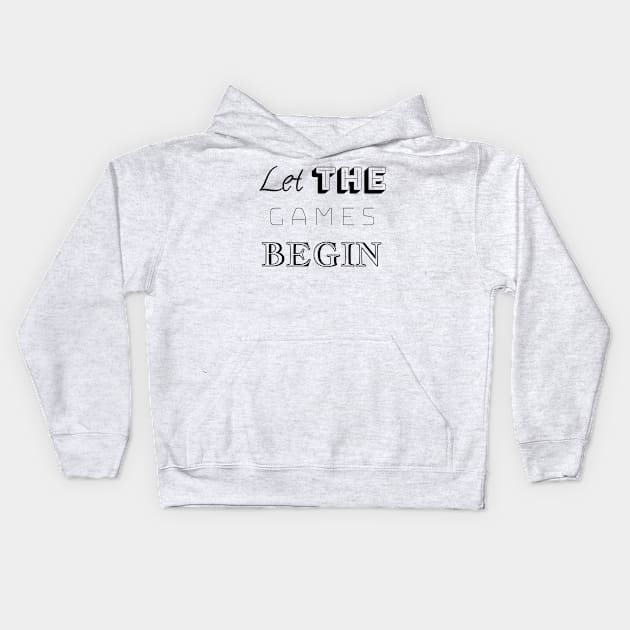 AJR Let the games begin Kids Hoodie by JuliesDesigns